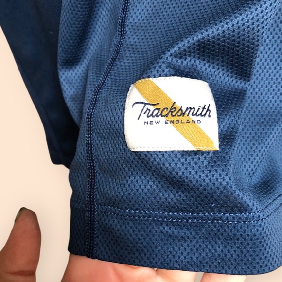 Tracksmith MENS Blue Boston Long Sleeve T-shirt Running Jersey Performance M - Picture 5 of 11